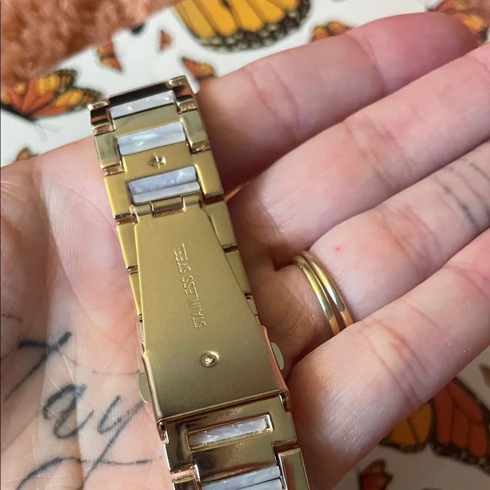 Elegant rose gold/marble inspired Apple Watch Band